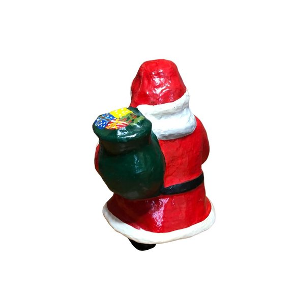 Paper Mache Santa Father Christmas Decoration Holiday Figurine 10" Philippines - Picture 3 of 9